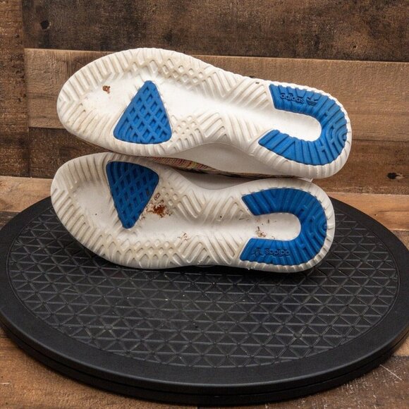 ADIDAS TUBULAR KIDS ATHLETIC SHOES RUNNING MULTICOLOR GYM LOW LACE UP SIZE 5 - Picture 4 of 9